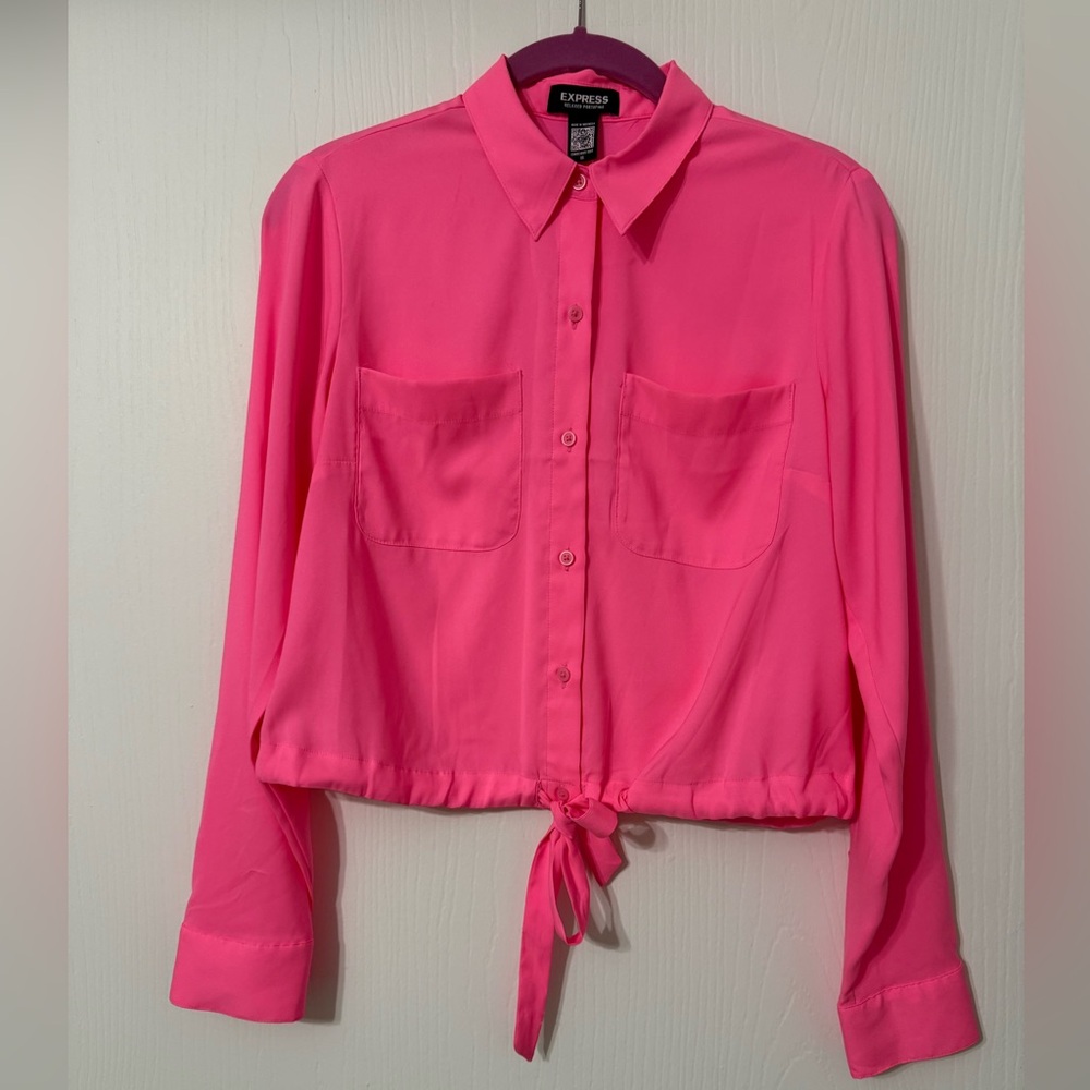Express Pink Button Down Shirt